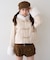 【continuer】フェイクファー付ショートダッフルコート
