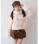 【continuer】フェイクファー付ショートダッフルコート