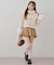 【continuer】フェイクファー付ショートダッフルコート