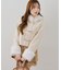 【continuer】フェイクファー付ショートダッフルコート