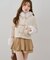 【continuer】フェイクファー付ショートダッフルコート