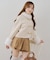 【continuer】フェイクファー付ショートダッフルコート