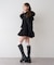 【continuer】フェイクファー付ショートダッフルコート