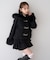 【continuer】フェイクファー付ショートダッフルコート