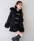 【continuer】フェイクファー付ショートダッフルコート