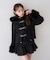 【continuer】フェイクファー付ショートダッフルコート