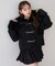 【continuer】フェイクファー付ショートダッフルコート