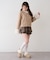 【continuer】フェイクファー付ショートダッフルコート