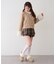 【continuer】フェイクファー付ショートダッフルコート