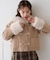 【continuer】フェイクファー付ショートダッフルコート