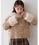 【continuer】フェイクファー付ショートダッフルコート