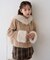 【continuer】フェイクファー付ショートダッフルコート