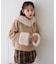 【continuer】フェイクファー付ショートダッフルコート