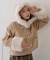 【continuer】フェイクファー付ショートダッフルコート