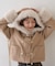 【continuer】フェイクファー付ショートダッフルコート