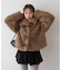 【continuer】リボンフェイクファーブルゾン