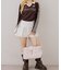 【continuer】配色襟キラキラロゴサイドドロストTee