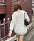 【continuer】ハートケーブル肩開きリボンニットワンピ
