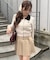 【continuer】衿フェザーケーブルポロニット