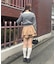 【continuer】衿フェザーケーブルポロニット