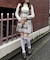 【continuer】バックレースアップミニワンピース