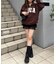【continuer】ロゴフリースパーカー