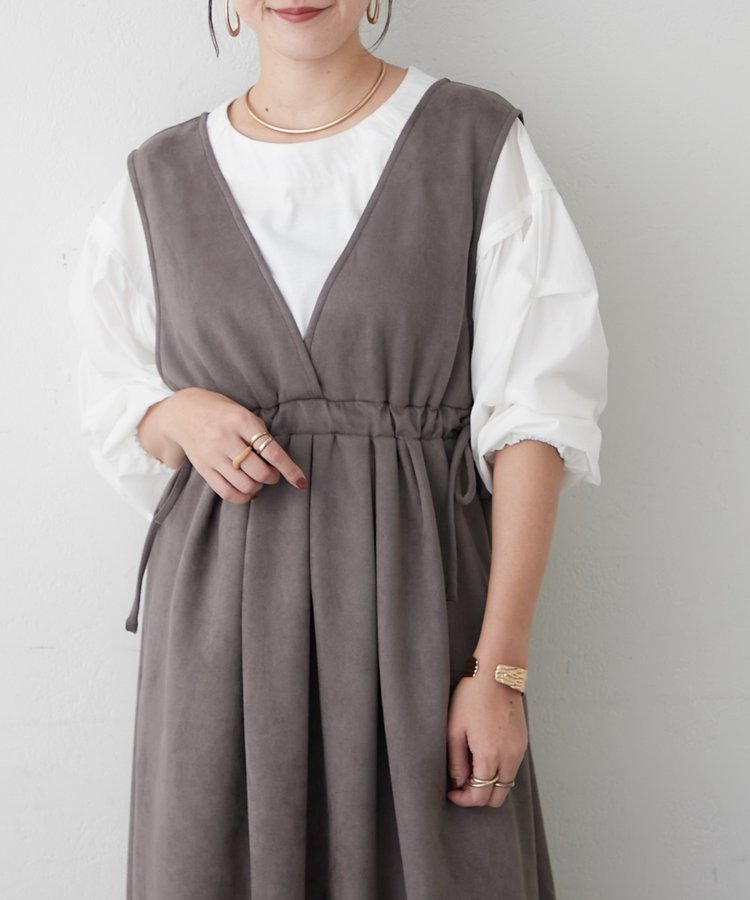 【前後2WAY】Vネックジャンスカ