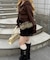 【continuer】フェイクファーコンビベルト