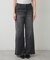 【@kana__18s】【M/Lサイズ展開】大人ストレッチデニムワイドパンツ