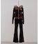 【continuer】セットアップ可能フェイクファー付ベロアパーカー