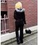 【continuer】セットアップ可能ベロアフレアパンツ