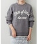 コード刺繍ロゴプルオーバー