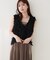 【natural couture】リボンフリンジベスト