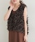 【natural couture】リボンフリンジベスト