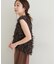 【natural couture】リボンフリンジベスト