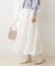 【natural couture】メッシュティアードスカート