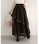 【natural couture】メッシュティアードスカート