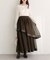 【natural couture】メッシュティアードスカート