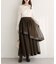 【natural couture】メッシュティアードスカート