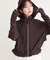 【natural couture】バックフリル裾ドロストUVパーカー