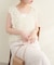 【natural couture】リボンフリンジベスト