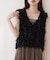 【natural couture】リボンフリンジベスト