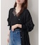 【natural couture】ギャザーシアーシャツカーデ