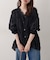 【natural couture】ギャザーシアーシャツカーデ
