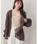 【natural couture】ギャザーシアーシャツカーデ