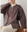 【natural couture】ＷＺＩＰニットジャケット
