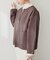 【natural couture】ＷＺＩＰニットジャケット