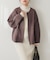 【natural couture】ＷＺＩＰニットジャケット