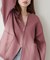 【natural couture】ＷＺＩＰニットジャケット