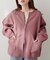 【natural couture】ＷＺＩＰニットジャケット